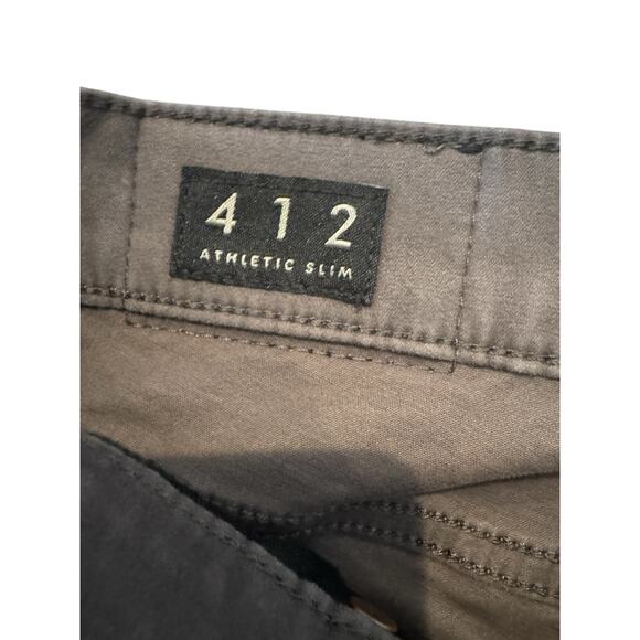 Lucky Brand 412 Athletic Slim Pants Men’s 30x30 Gray Brown Stretch Casual Jeans - Picture 6 of 9